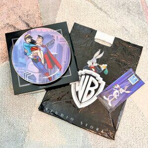 NEW Vintage Warner Bros Gallery Superman Lois Lane DC Comics Plate Bag 275/2500